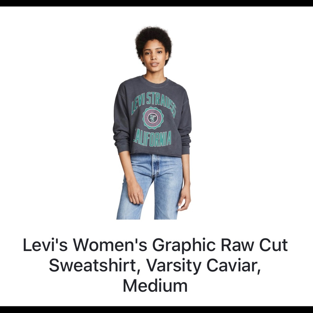 Levi's Women's Graphic Raw Cut Sweatshirt